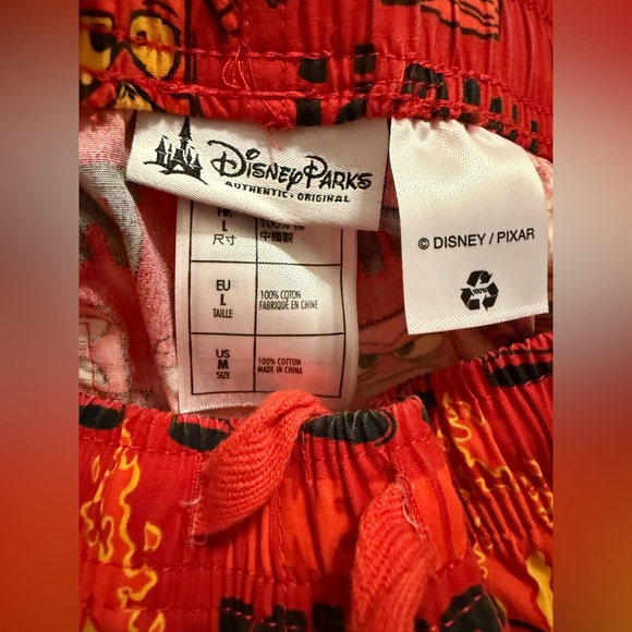 Disney Parks Pixar Inside Out Anger pj pants Large adults. EUC - Picture 2 of 8